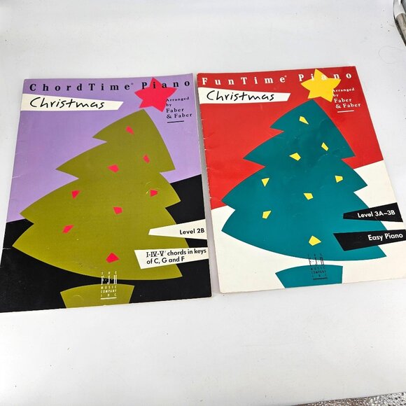 FJH Piano Christmas Lesson Sheet Music Books Level 2B 3A 3B Begin Intermed Set - Picture 1 of 12